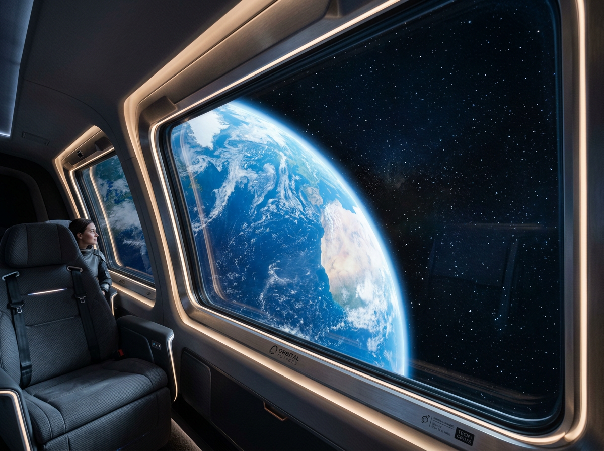 View from space capsule